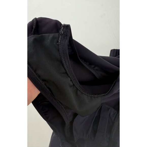 Lands End Womens Nylon Swim Shorts Size 8 Loose Fit Navy Blue Modest - Picture 5 of 5